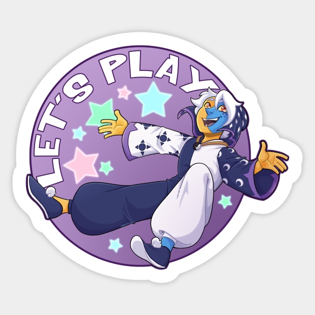 Let's Play! Sticker by RottingRootsArts